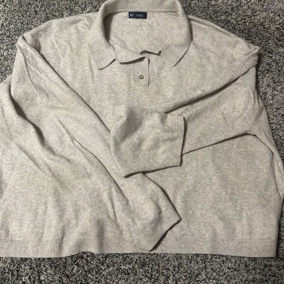CashSoft Relaxed Polo Sweater - Picture 3 of 3